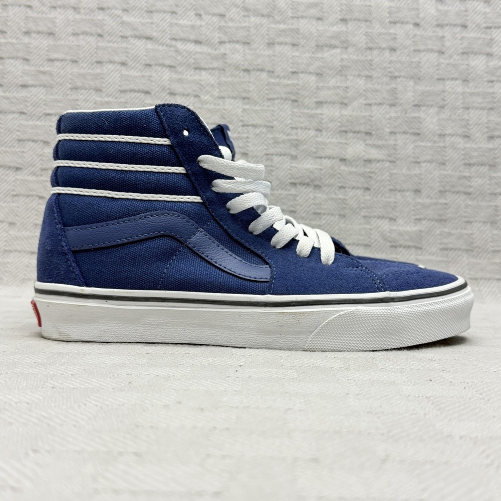 Vans Sk8-Hi Sport Stripes Shoes Womens Size 6.5‎ Blue High Top Sneakers